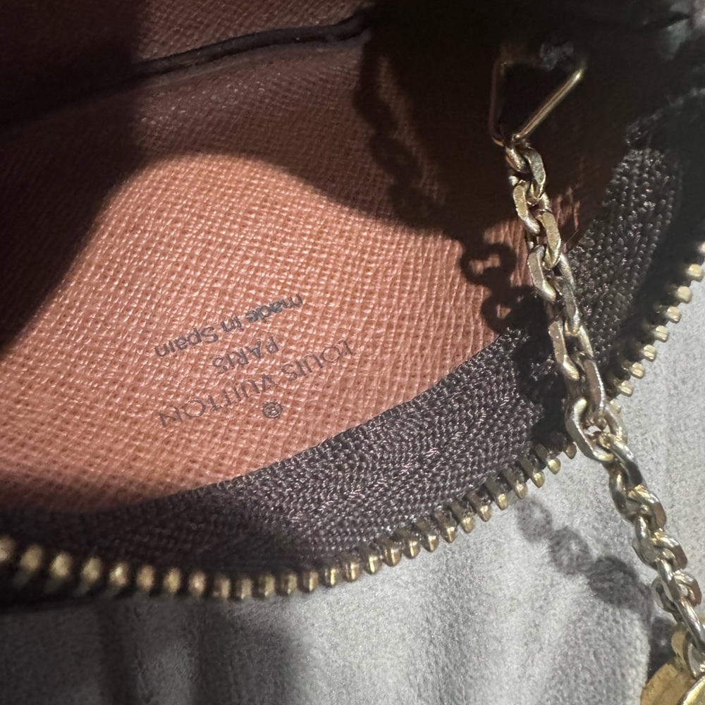 Louis Vuitton Monogram Coin Pouch in Brown and Tan - Picture 7 of 8